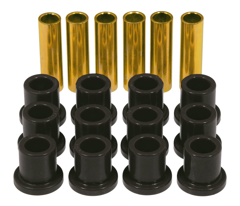 Leaf Spring Eye/Shackle Bushing Kit; Black; - Prothane - 6-1001-BL