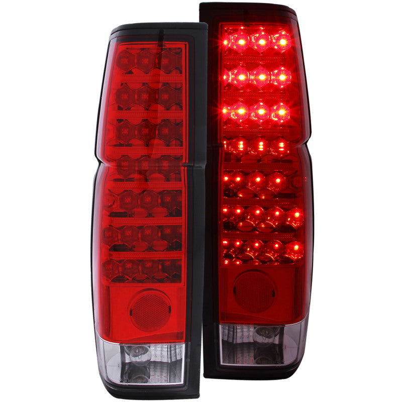 Tail Light Assembly; LED; Red/Clear Lens; Pair; 1986-1994, 41% OFF