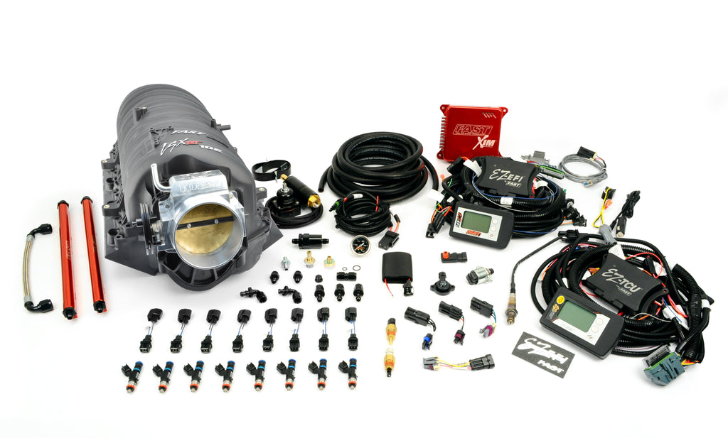 EZ-EFI + XIM + LSXRT+ Big Mouth Throttle Body + Inline Pump + TCU Kit for LS - FAST - 302003L-TCU