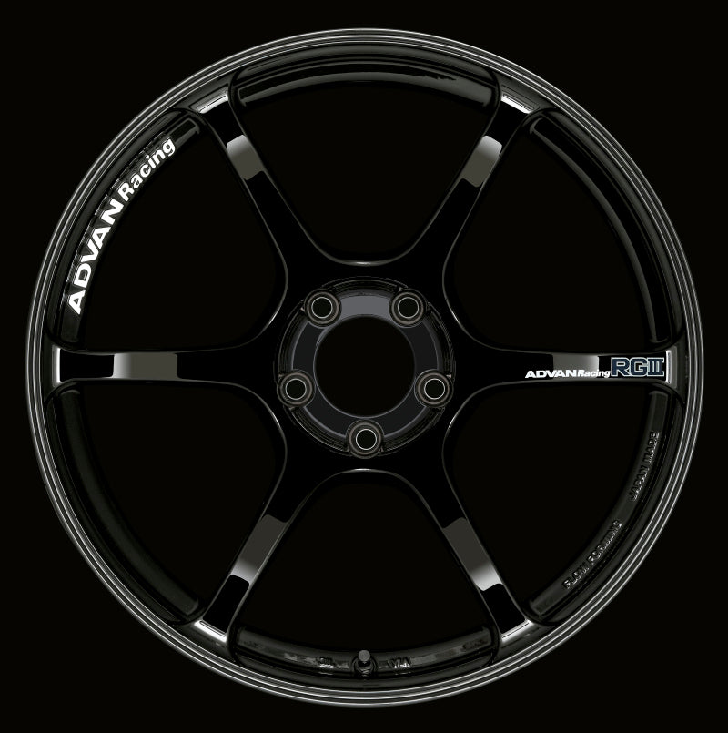 Advan RGIII 17x9.0 +45 5-114.3 Racing Gloss Black Wheel - Advan - YAR7I45EB