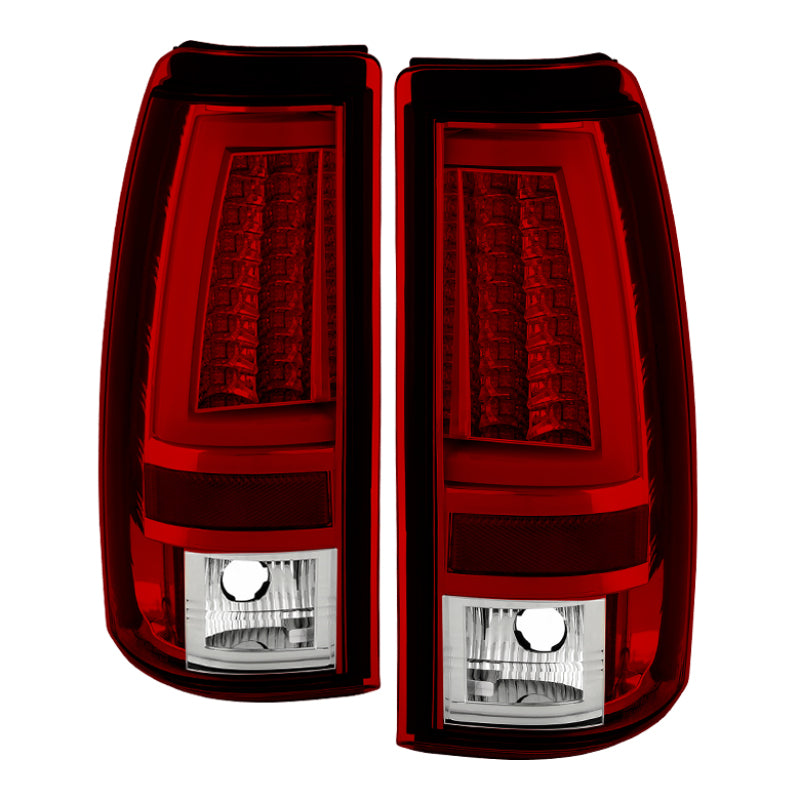 Spyder) LED Tail Lights - Version 2 - Red Clear 1999-2001