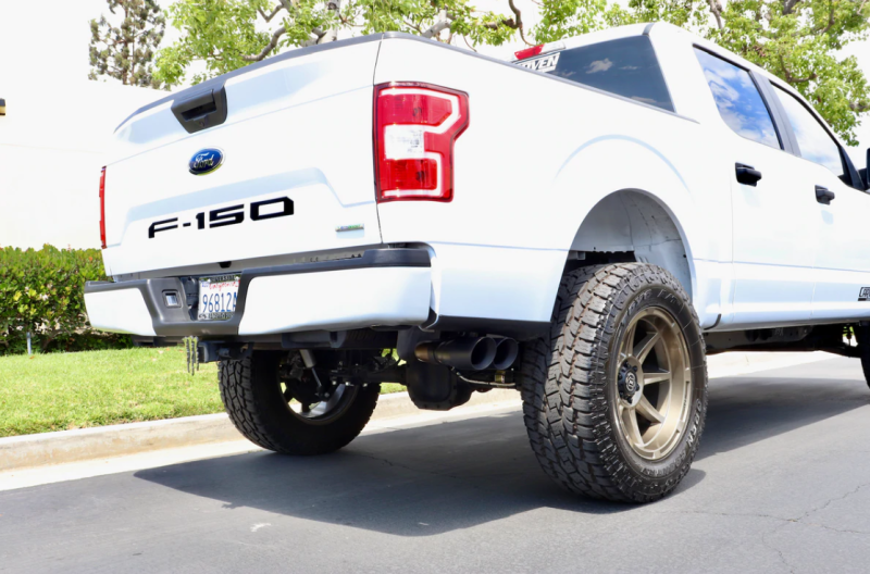 Carven 15-20 Ford F-150 Ecoboost Competitor Series Cat-Back w/TR-Series Muf. & 4in Dual Tip-Black - Carven Exhaust - CF1008