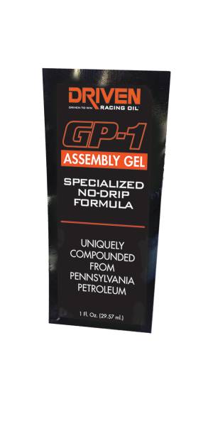 GP-1 Assembly GEL, NO Drip Formula 1oz Packet - Driven Racing Oil, LLC - 00778