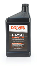 Load image into Gallery viewer, FR50 5W-50 Synthetic Street Performance Oil - 1 Quart Bottle - Driven Racing Oil, LLC - 04106