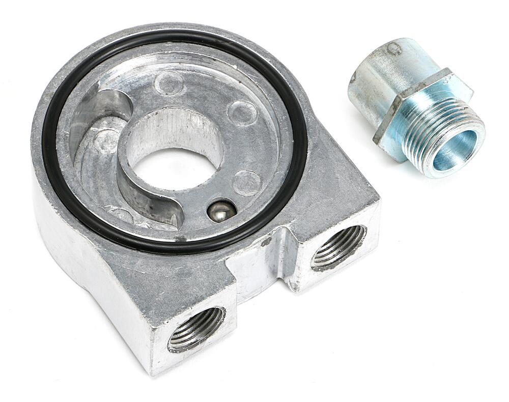 Oil Cooler Sandwich Adapter;2-1/2 in. ID; 2 3/4 in. OD Filter Flange;22mmX1.5 - Trans-Dapt Performance - 1327
