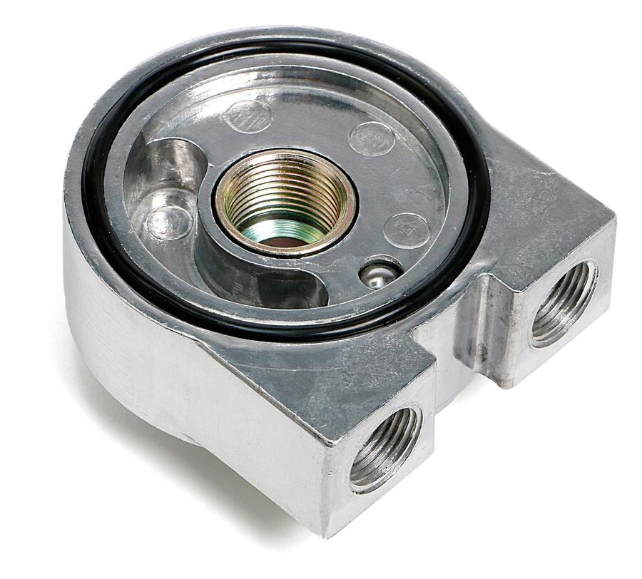 Oil Cooler Sandwich Adapter;2-1/2 in. ID; 2 3/4 in. OD Filter Flange;18mmX1.5 - Trans-Dapt Performance - 1350