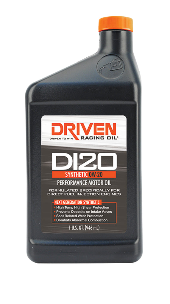 DI20 0W-20 Synthetic Direct Injection Engine Oil - 1 Quart Bottle - Driven Racing Oil, LLC - 18206