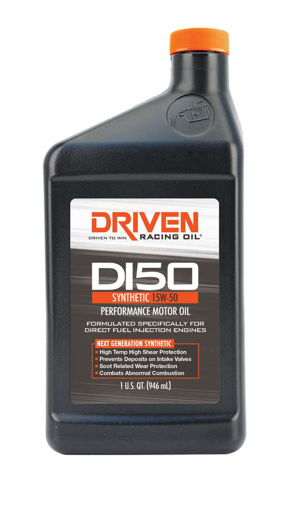 DI50 15W-50 Synthetic Direct Injection Engine Oil - 1 Quart Bottle - Driven Racing Oil, LLC - 18506