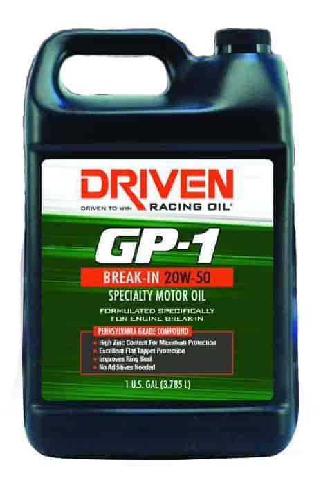GP-1 Conventional Break-In 20W-50 Gallon - Driven Racing Oil, LLC - 19556