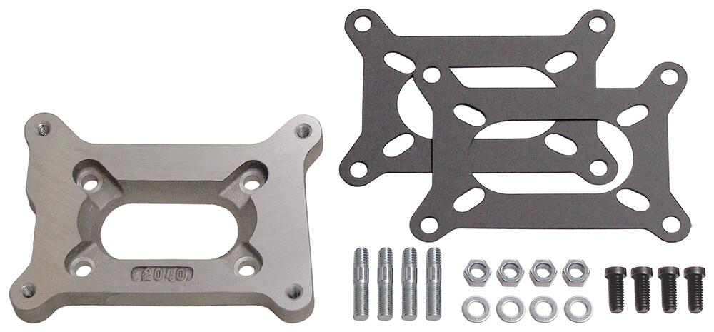 1/2 in. Tall, Holley 2BBL to Small 2BBL Manifold Carburetor Adapter -Cast Alum - Trans-Dapt Performance - 2040
