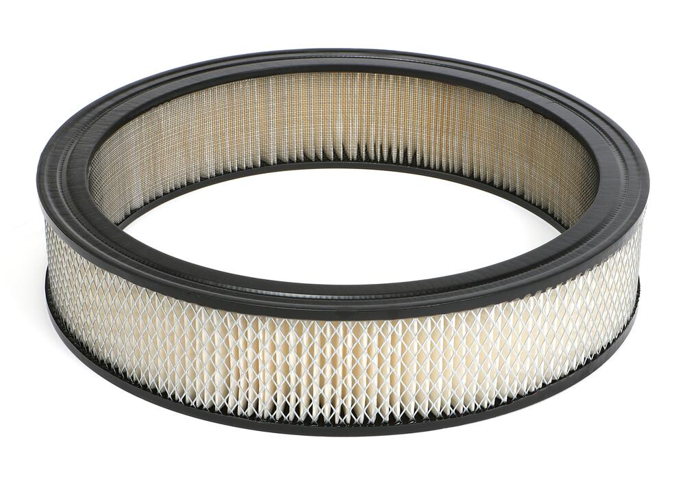 ROUND High Flow Air Filter Element (PAPER) 14 in. Diameter; 3 in. Tall - Trans-Dapt Performance - 2110