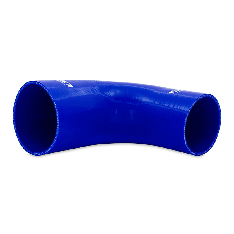 Mishimoto 90-Degree Silicone Transition Coupler, 3.00-in to 3.75-in, Blue - Mishimoto - MMCP-R90-30375BL