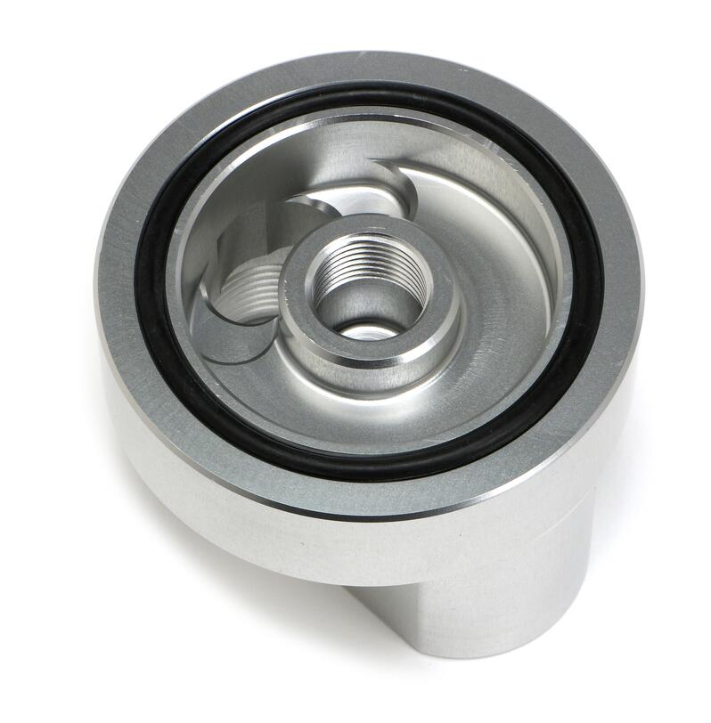 SPIN-ON Bypass; FORD and MOPAR; 3/4 in.-16 Threads; -12AN Ports- Billet Aluminum - Hamburger's Performance - 3320