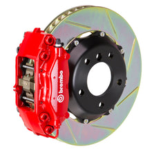 Load image into Gallery viewer, Brembo 07-15 TT 3.2L/09-15 TTS/12-13 TT RS Rr GT BBK 4 Pist Cast 328x28 2pc Rotor Slotted Type1-Red - Brembo - 2P2.6007A2