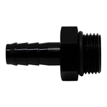 Load image into Gallery viewer, DeatschWerks 8AN ORB Male to 3/8in Male Triple Barb Fitting (Incl O-Ring) - Anodized Matte Black    - DeatschWerks - 6-02-0507-B