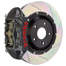 Load image into Gallery viewer, Brembo 09-13 FX35/FX50/14-17 QX70 Rear GTS BBK 4Piston Cast 345x28 2pc Rotor Slotted Type1-Black HA - Brembo - 2P2.8037AS