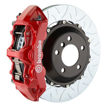Load image into Gallery viewer, Brembo 07-14 Escalade/ESV/EXT Rr GT BBK 4Pis Cast 2pc 380x32 2pc Rotor Slotted Type3-Red - Brembo - 2H3.9002A2