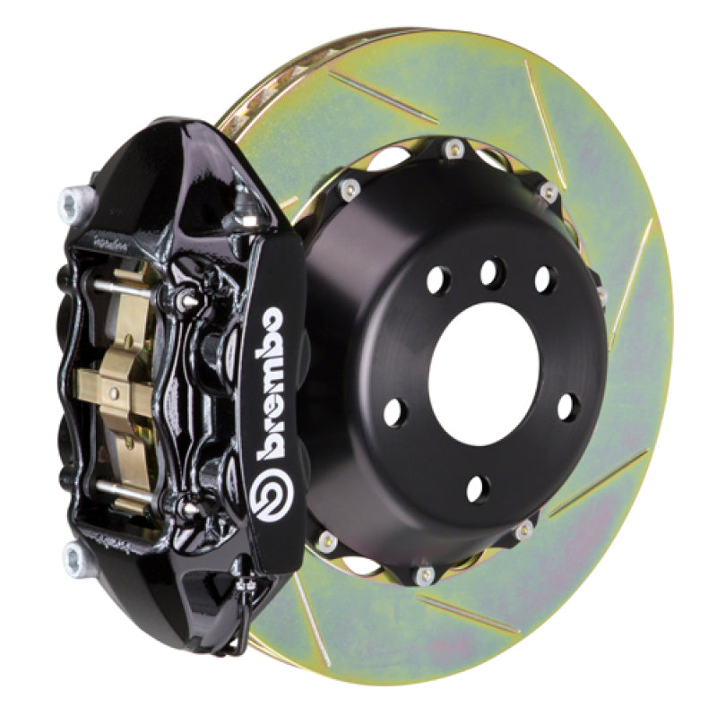 Brembo 11-21 Grand Cherokee (Excl. SRT) Rr GT BBK 4 Pist Cast 380x28 2pc Rotor Slotted Type1-Black - Brembo - 2P2.9059A1