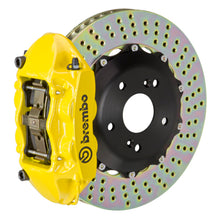 Load image into Gallery viewer, Brembo 06-09 S2000 Rear GT BBK 4 Piston Cast 328x28 2pc Rotor Drilled- Yellow - Brembo - 2P1.6010A5
