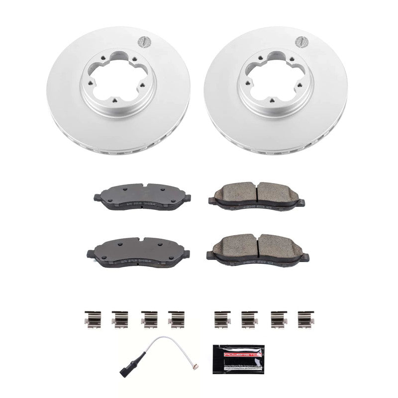 Power Stop 20-22 Ford Transit-350 HD Front Z17 Coated Brake Kit - PowerStop - CRK8979