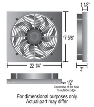 Load image into Gallery viewer, Powerpack - High Output Single 17&quot; Electric RAD Fan/Aluminum Shroud Kit    - Derale - 16822