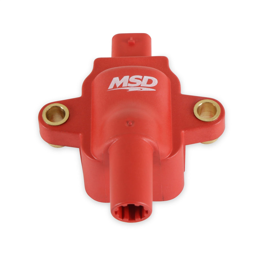 Direct Ignition Coil, Direct Bolt-In Replacement, Red, Single, - MSD - 8283