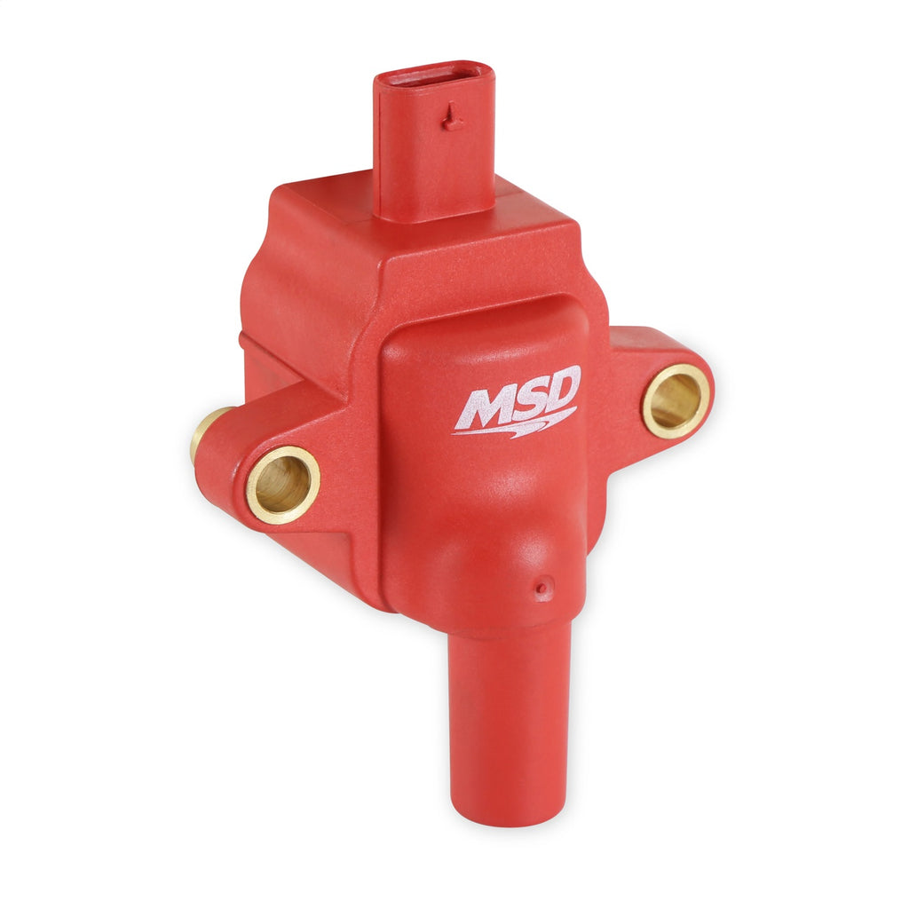 Direct Ignition Coil, Direct Bolt-In Replacement, Red, Single, - MSD - 8283