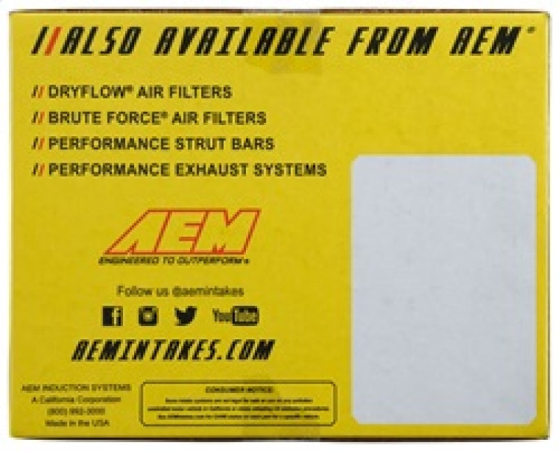 Engine Cold Air Intake Performance Kit - AEM Induction - 21-8310DP