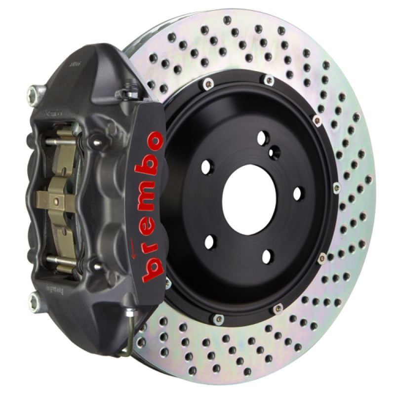 Brembo 15-18 M3 Excl CC Brakes Rr GTS BBK 4Pis Cast 380x28 2pc Rotor Drilled-Black HA - Brembo - 2P1.9044AS