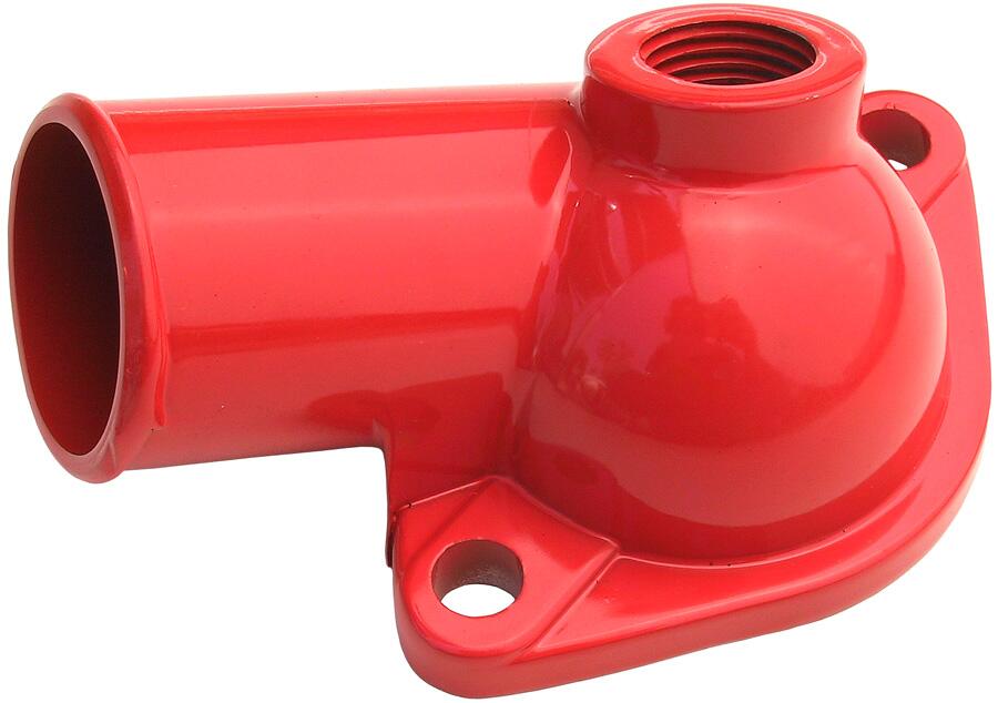 Water Neck; SB and BB Chevy- Late Model (1/2 NPT port); O-Ring Seal-CHEVY ORANGE - Trans-Dapt Performance - 9930