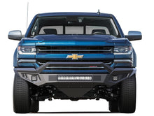 Load image into Gallery viewer, Matte Black Steel Armour II Front Bumper - Black Horse Off Road - AFB-SI18-K1