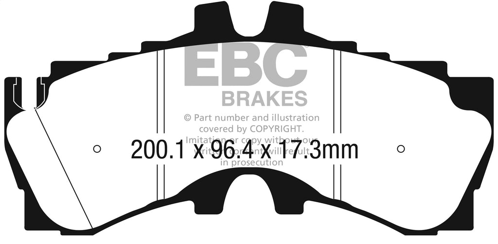Redstuff Ceramic Low Dust Brake Pads; Front Pads; 2018-2021 Lexus LC500 - EBC - DP32323C