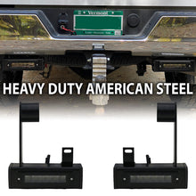 Load image into Gallery viewer, 2020-Current Chevy GMC 2500 3500 Hitch Bar Reverse 7in LED Flood Lighting Heavy Duty Bolt-On Blacked Out Kit with Heated Lens and Dual End Light Cap - Race Sport Lighting - GMHB20UP