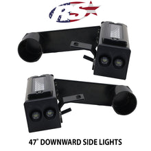 Load image into Gallery viewer, 2020-Current Chevy GMC 2500 3500 Hitch Bar Reverse 7in LED Flood Lighting Heavy Duty Bolt-On Blacked Out Kit with Heated Lens and Dual End Light Cap - Race Sport Lighting - GMHB20UP