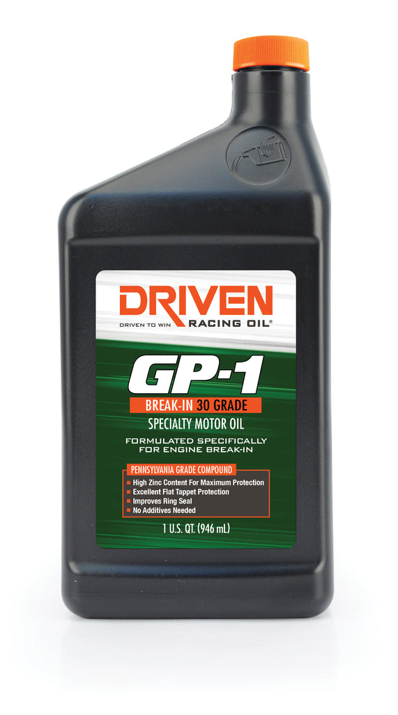 GP-1 Break-In 30 Grade - Quart - Driven Racing Oil, LLC - 19336