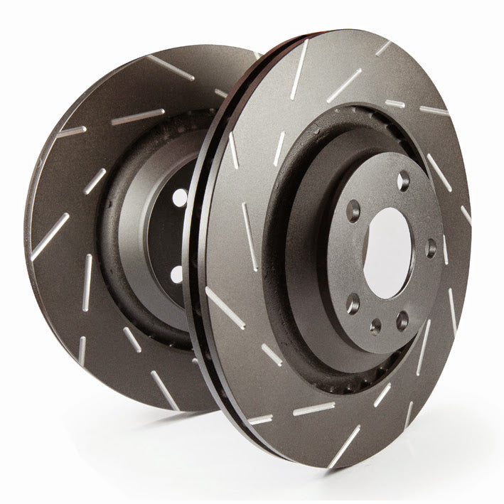 Slotted rotors feature a narrow slot to eliminate wind noise    - EBC - USR7788