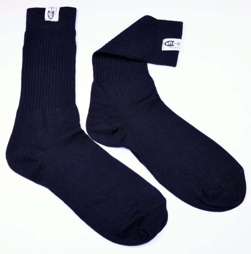 RaceQuip SFI 3.3 Fire Retardant Socks XX-Small -Shoe Size K8-13 Black - Racequip - 411990