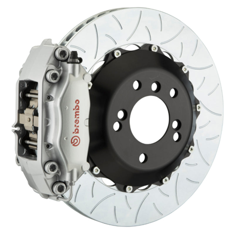 Brembo 06-12 325i (Excl. xDrive) Rr GT BBK 4 Pist Cast 2pc 345x28 2pc Rotor Slotted Type3-Silver - Brembo - 2C3.8025A3