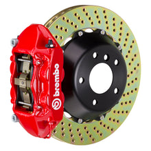 Load image into Gallery viewer, Brembo 15-18 M3 Excl CC Brakes Rear GT BBK 4 Piston Cast 380x28 2pc Rotor Drilled-Red - Brembo - 2P1.9044A2
