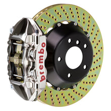 Load image into Gallery viewer, Brembo 09-15 CTS-V Rear GTR BBK 4 Piston Billet380x28 2pc Rotor Drilled- Nickel Plated - Brembo - 2P1.9038AR