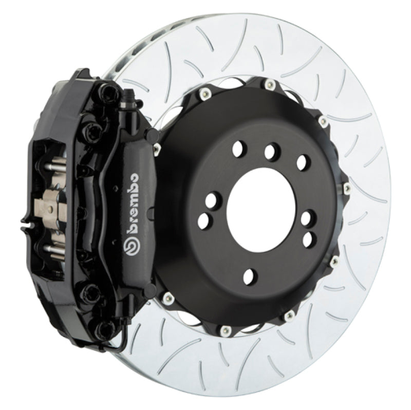 Brembo 06-08 Z4 M-Coupe/Roadster Rear GT BBK 4 Piston Cast 345x28 2pc Rotor Slotted Type3-Black - Brembo - 2P3.8004A1