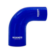 Load image into Gallery viewer, Mishimoto 90-Degree Silicone Transition Coupler, 2.50-in to 3.00-in, Blue - Mishimoto - MMCP-R90-2530BL