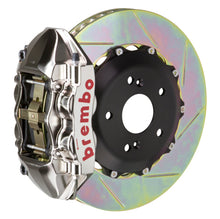 Load image into Gallery viewer, Brembo 99-05 S2000 Rear GTR BBK 4 Piston Billet328x28 2pc Rotor Slotted Type-1- Nickel Plated - Brembo - 2P2.6009AR