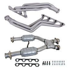 Load image into Gallery viewer, 79-93 MUSTANG 5.0 1-5/8 LONG TUBE HEADERS PLUS MID PIPE (TITANIUM CERAMIC)    - BBK Performance Parts - 15162