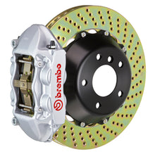 Load image into Gallery viewer, Brembo 23+ Z (RZ34) Rear GT BBK 4 Piston Cast 380x28 2pc Rotor Drilled-Silver - Brembo - 2P1.9069A3