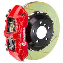 Load image into Gallery viewer, Brembo 05-09 F430 Challenge Rear GT BBK 6 Piston Cast 380x32 2pc Rotor Slotted Type-1-Red - Brembo - 2M2.9003A2