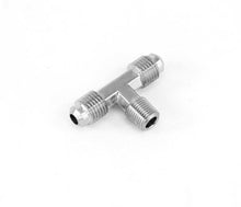 Load image into Gallery viewer, 1/8 Inch NPT x 4AN x 4AN Branch Tee Fitting Male/Male/Male Nitrous Outlet - Nitrous Outlet - 00-01401-B