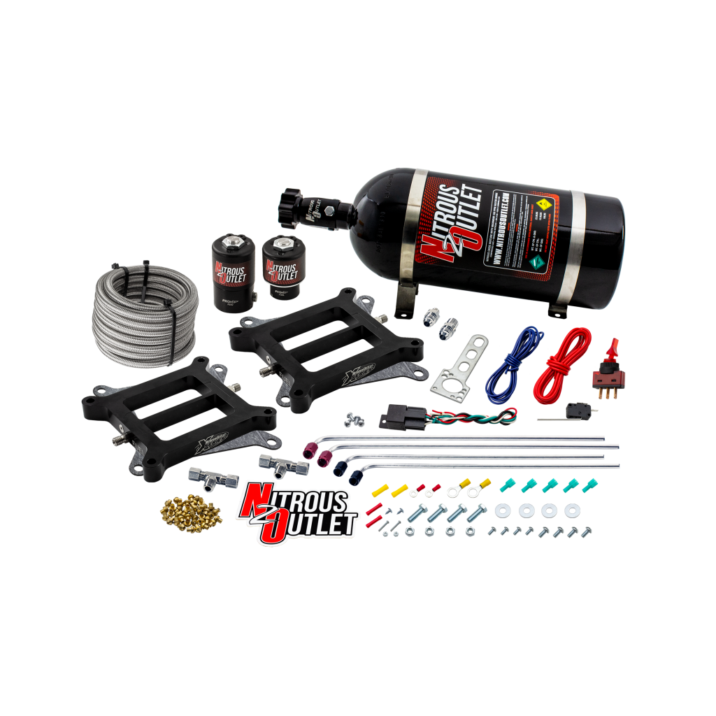 Weekend Warrior 4150 Tunnel Ram System Gas/E85 5-55 PSI 100-400 HP No Bottle Nitrous Outlet - Nitrous Outlet - 00-10072-00