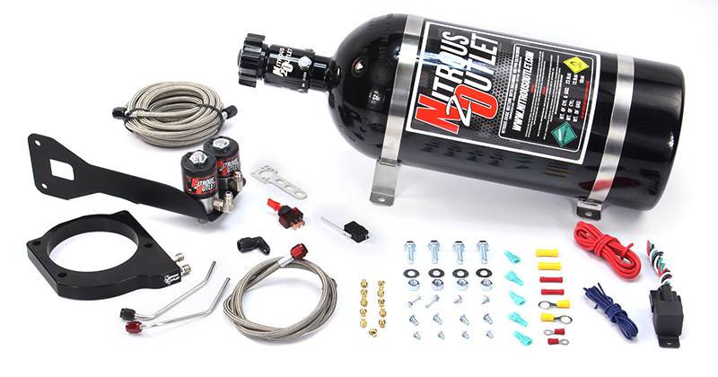 99-02 FAST 102mm Truck Intake Hard-line Plate System Gas/E85 5-55psi Stock Fuel Rails50-200 HP 15lb Bottle Nitrous Outlet - Nitrous Outlet - 00-10180-15