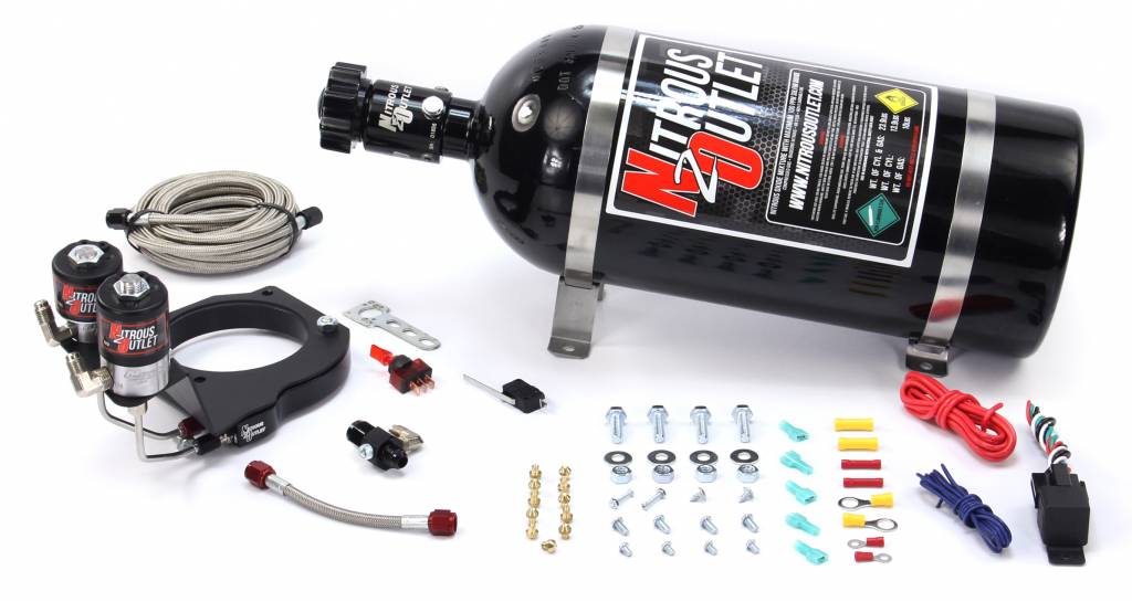 03-13 FAST 102mm Truck Intake Hard-line Plate System Gas/E85 5-55psi Stock Fuel Rails 50-200 HP No Bottle Nitrous Outlet - Nitrous Outlet - 00-10181-00